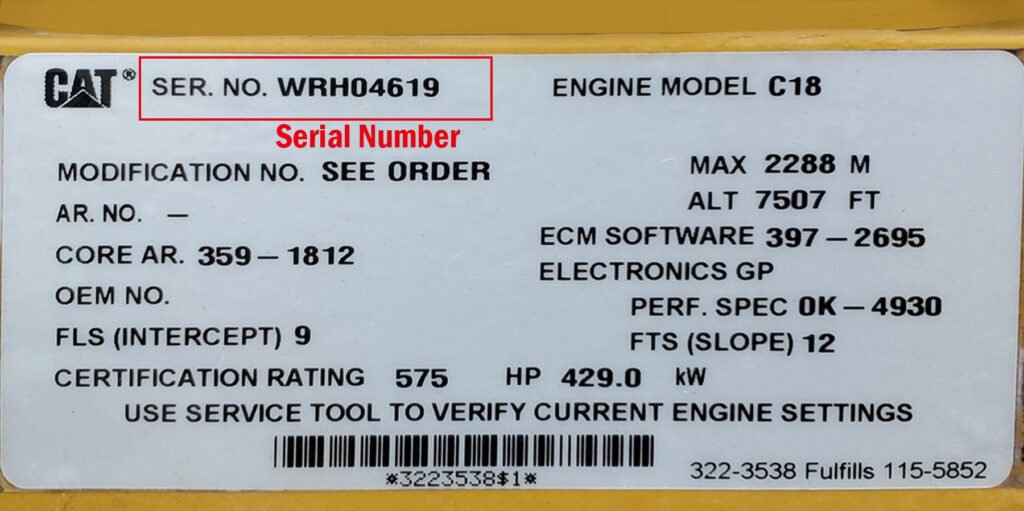 Caterpillar part number lookup